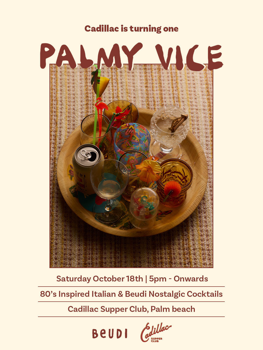 Beudi x Cadillac Supper Club: Palmy Vice Takeover